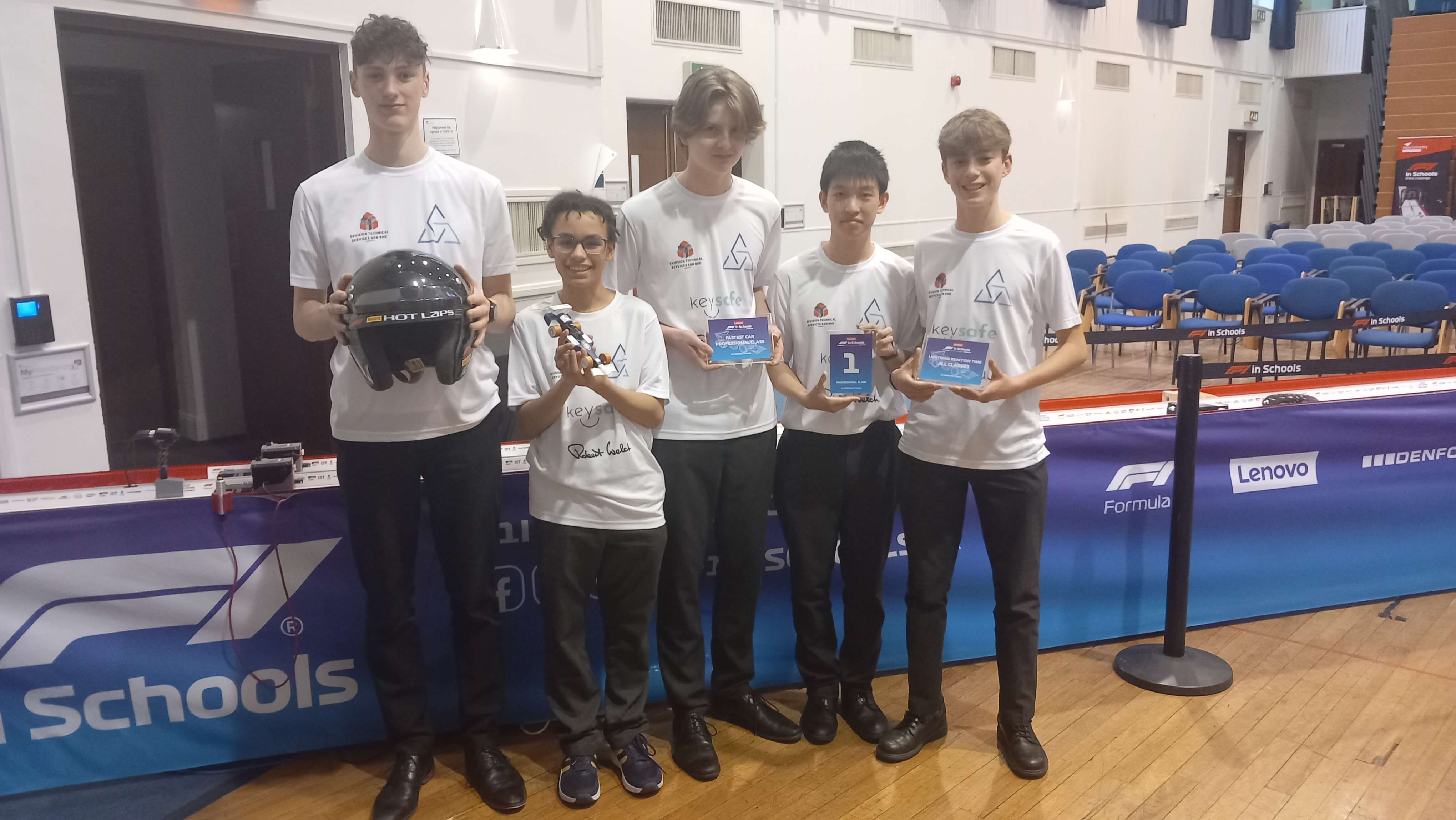 Prism Racing Worcester Students to Formula 1 in Schools Challenge sponsored by The Key Safe Company
